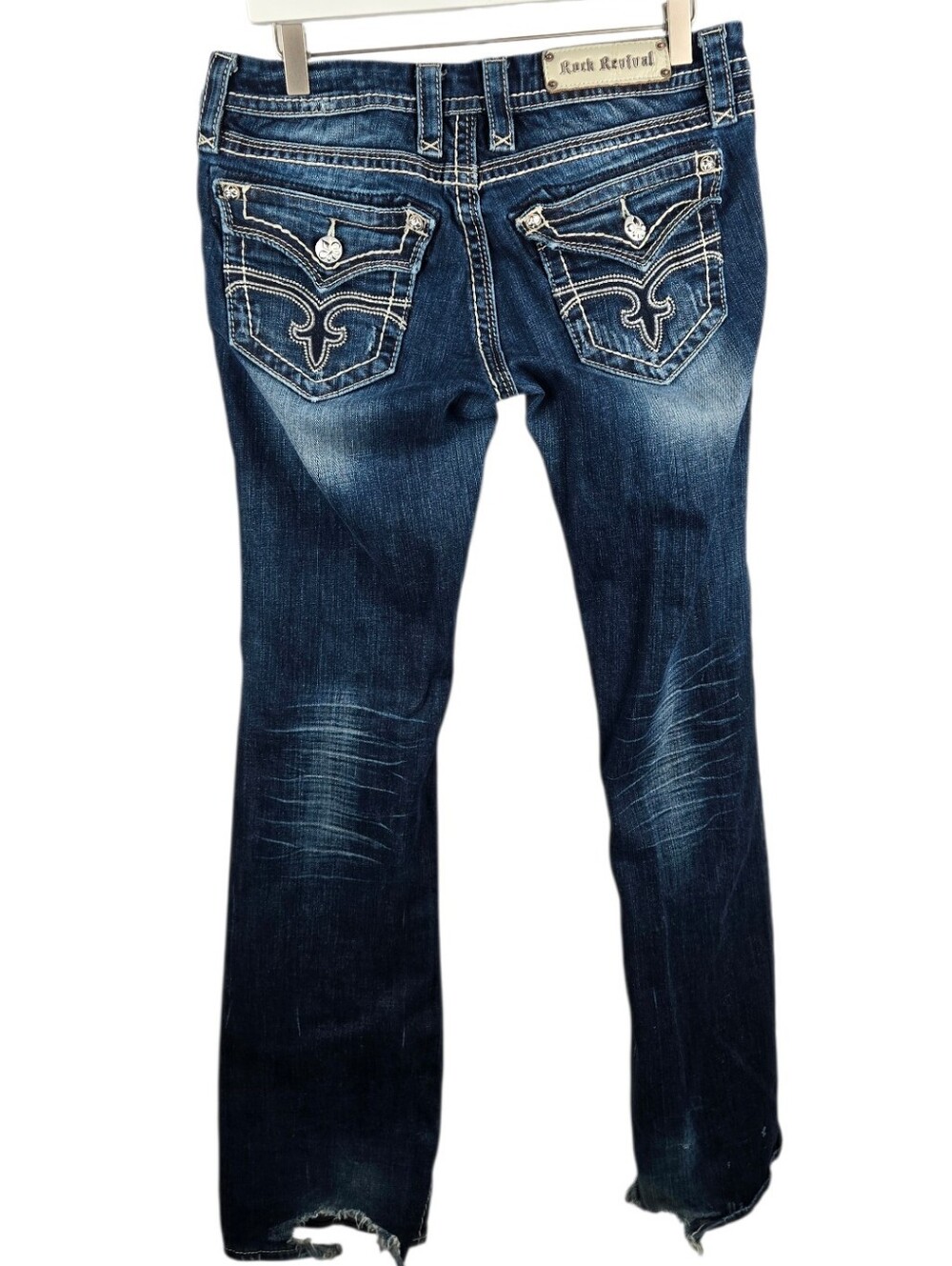 Rock Revival Leah Boot Cut Jeans Dark Wash Size 31